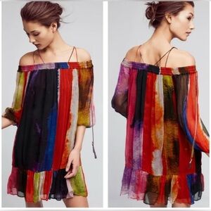Anthropologie Multicolor Long Sleeve Dress
